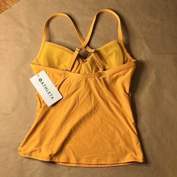 Athleta tankini swim top Twist Up M 34B 34C NWT - Picture 4 of 13
